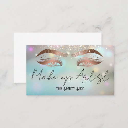 Make Up Artist  Eye Lashes  Glow Business Card