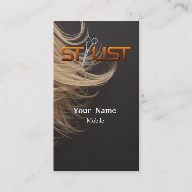 Make Up  Artist - Hair Stylist Business Card (Front)