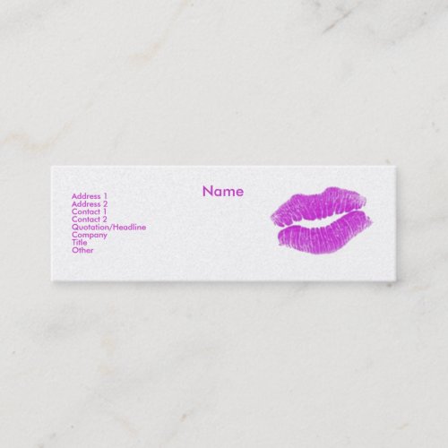 "Make-up Artist" I Profile Card - Customizable Business Card Templates