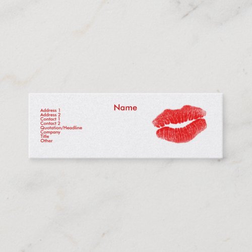 "Make-up Artist" III Profile Card - Customizable Business Card Templates