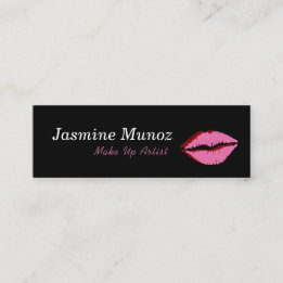 Make Up Artist LipStick Kiss Mini Business Card