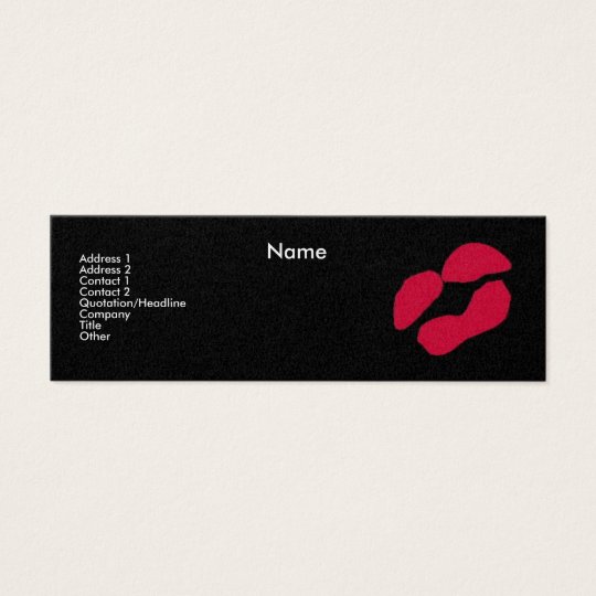 "Make-up Artist" Mini Business Card