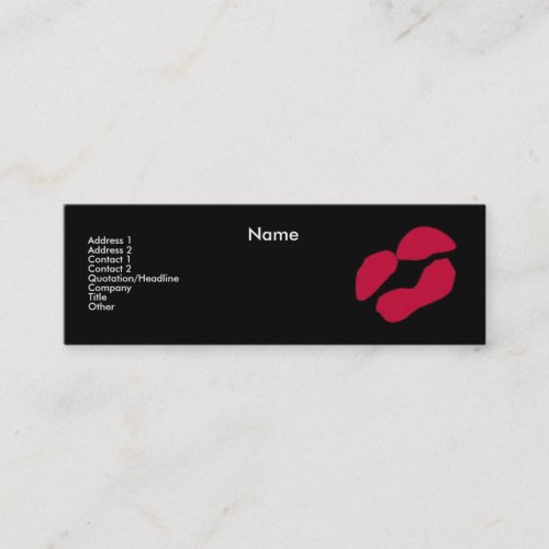 "Make-up Artist" Business Card