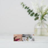 Make Up Artist Mini Business Card (Standing Front)