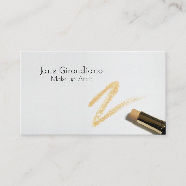 Make up Artist Modern Professional Elegant Business Card (Front)