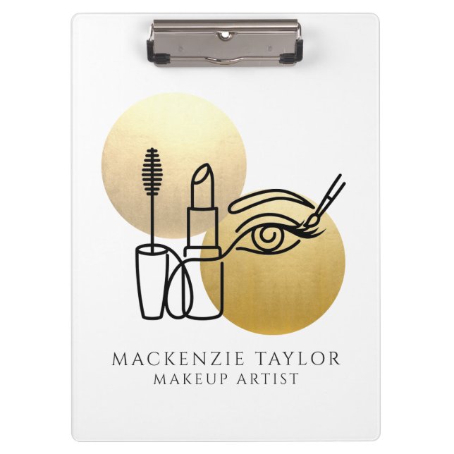 Make Up Artist Personalized Business Clipboard (Front)
