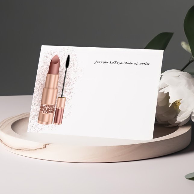 Make up Artist Personalized Note Cards (Creator Uploaded)
