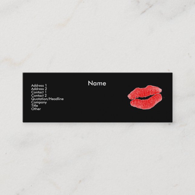 "Make-up Artist" Pink Roses- Customizable Mini Business Card (Front)