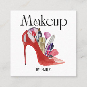 Make up Artist Square Business Card