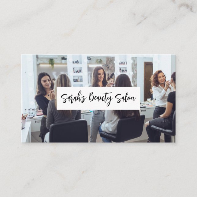 Make Up Artist Working in Studio Business Card (Front)