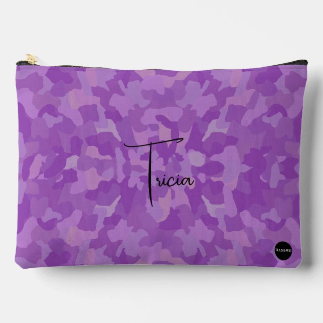 Make-up Bag Purple Camouflage HAMbyWG (Front)