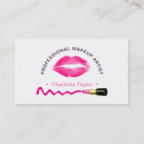 Make_up Beauty Artist Cute Personalized Business Card