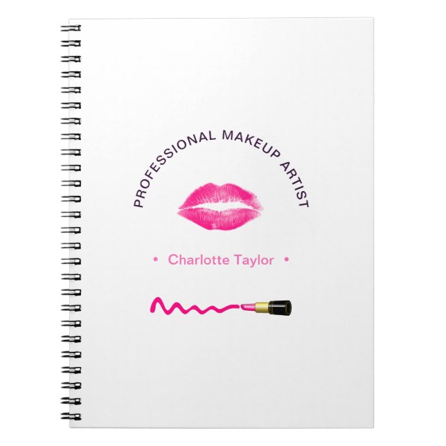 Make-up Beauty Artist Cute Personalized Notebook (Front)