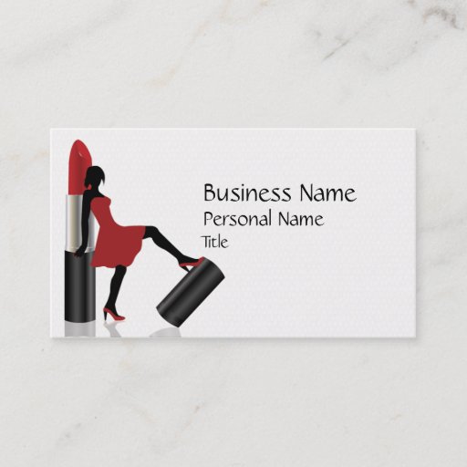Customizable Make-Up Beauty Salon Cool  Business Card