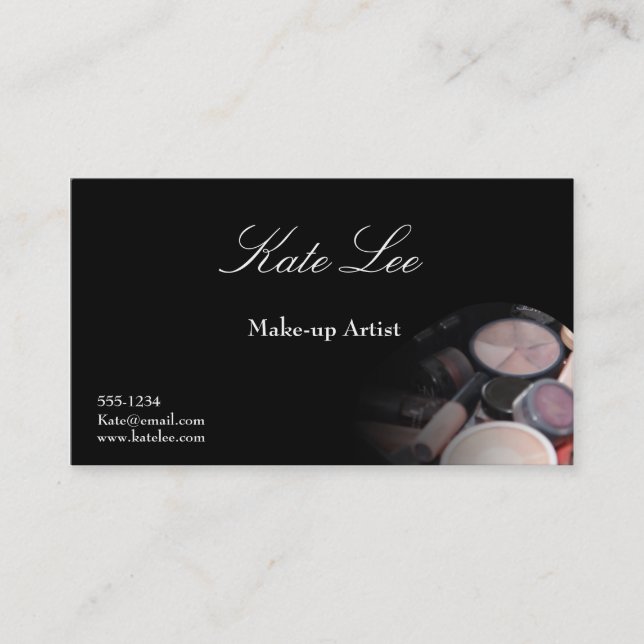 Make up brush business card (Front)