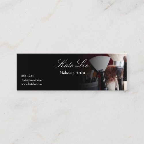 Make up brush Mini cosmetologist business card