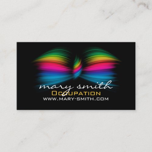 Make Up Business Abstract Butterfly Bow Business Card Template
