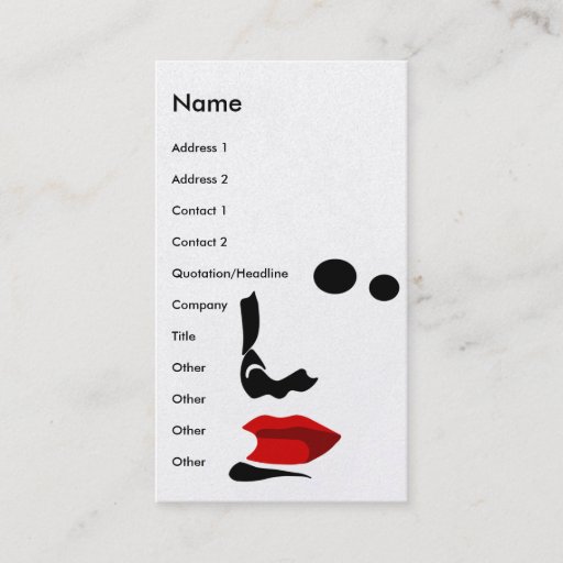 Customizable make up business card templates