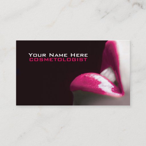 Customizable Make Up Cosmetics  Business Cards