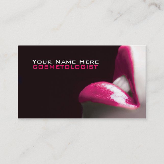 Make Up Cosmetics  Business Cards (Front)
