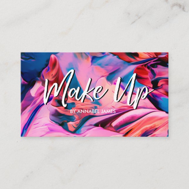 Make Up Painted Make Up business card (Front)