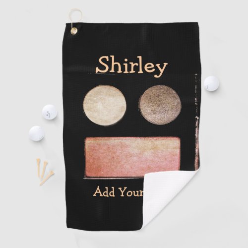 Make_Up Palette_Face by Shirley Taylor Golf Towel