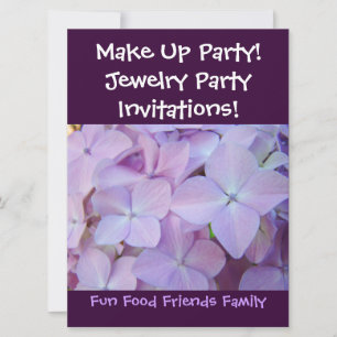 Make Up Party! Invitations Jewelry Party! Flowers