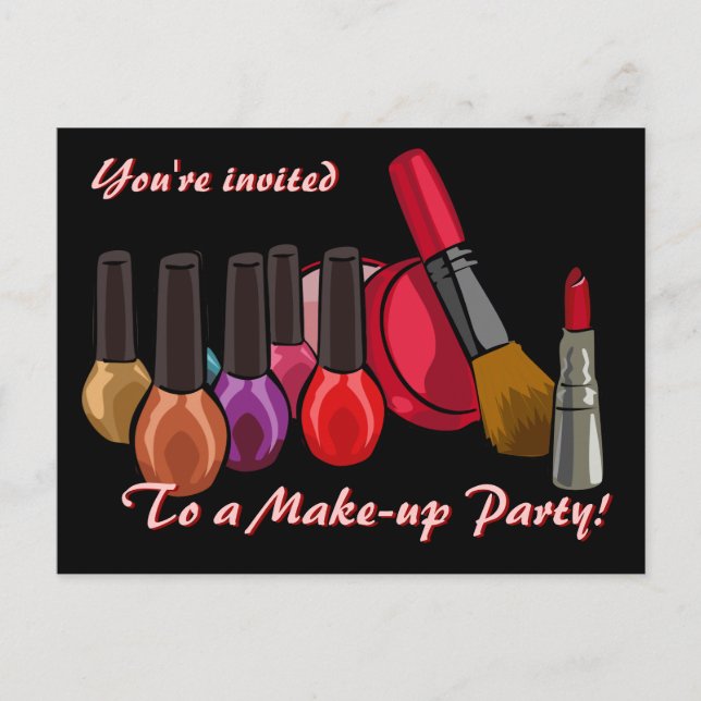 Make-up Party Invite (Front)