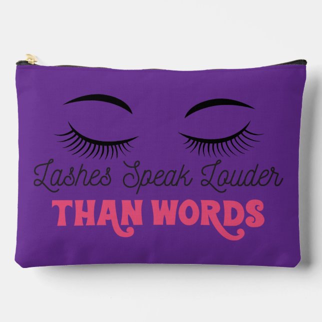 Make Up Quote Accessory Pouch (Front)