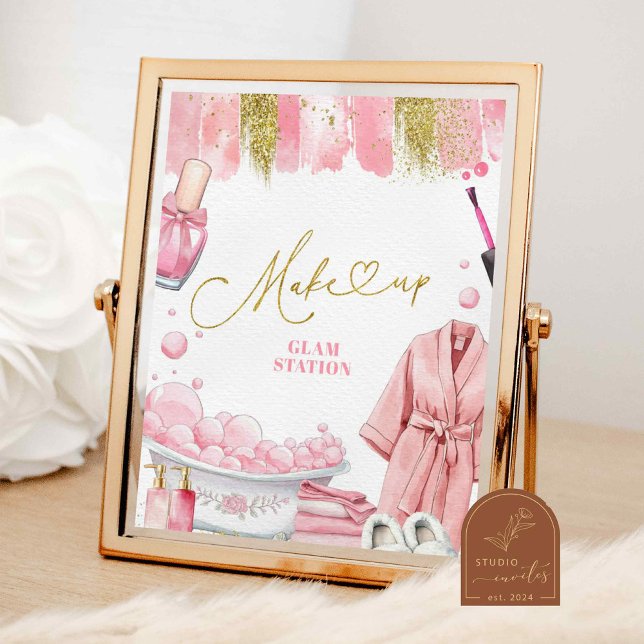 Make Up Section Spa Party Sign (Creator Uploaded)