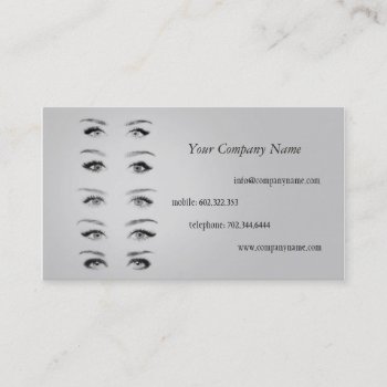 Make-up Specialist Eye Lash Doctor Clinic Eyes Business Card by paplavskyte at Zazzle