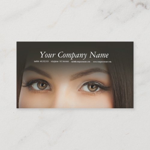Make_up Specialist Model Face Eyes Business Card