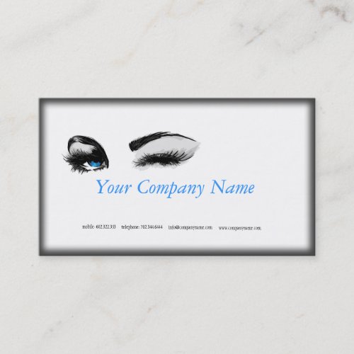 Make_up Specialist Woman Beauty Face Eyes White Business Card