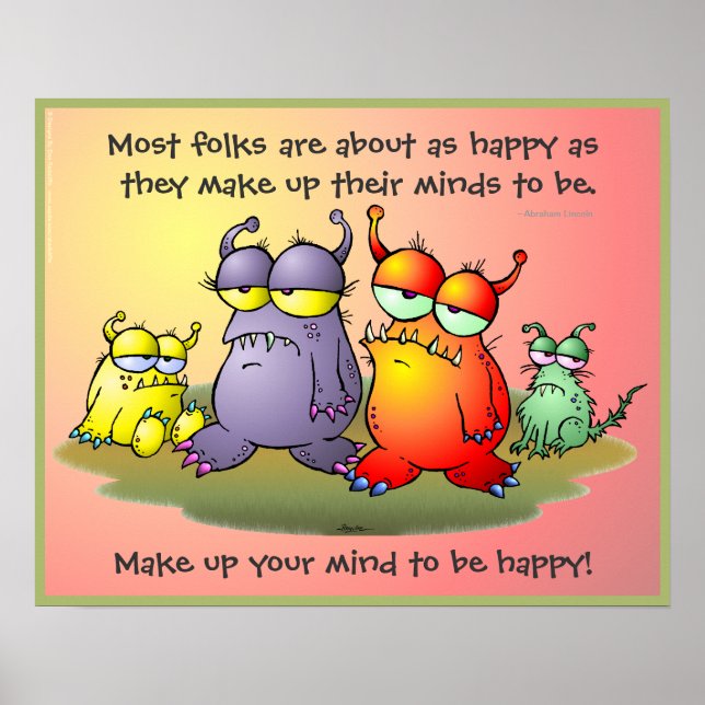 Make Up Your Mind To Be Happy! Poster (Front)