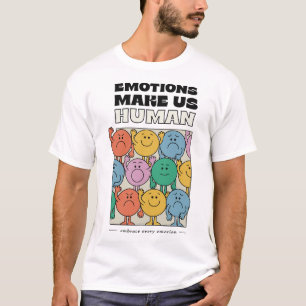 Make Us Human Retro Mental Health Positive Quote  T-Shirt