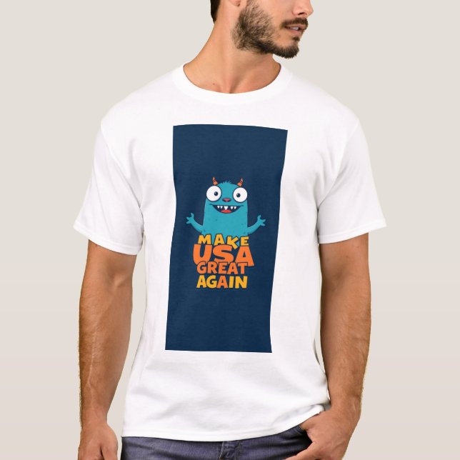 Make USA great again (...in a funny way! ) T-Shirt (Front)