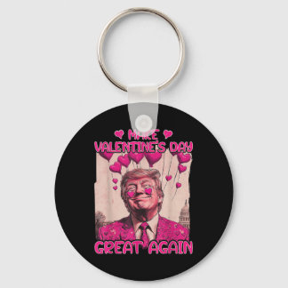 Make Valentine's Day Great Again Funny Trump Lover Keychain