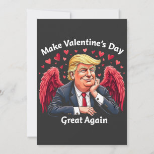 Make Valentine's Day Great Again Trump Lovers Holiday Card