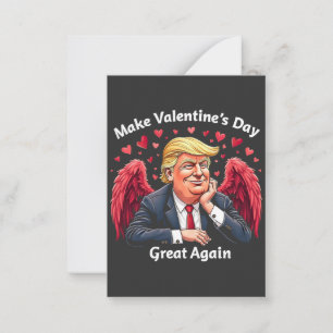 Make Valentine's Day Great Again Trump Lovers Note Card