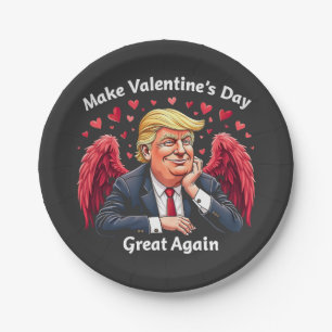 Make Valentine's Day Great Again Trump Lovers Paper Plates
