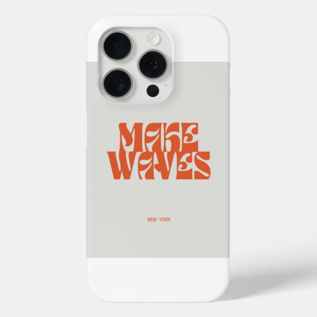 "Make Waves" iPhone case (Back)