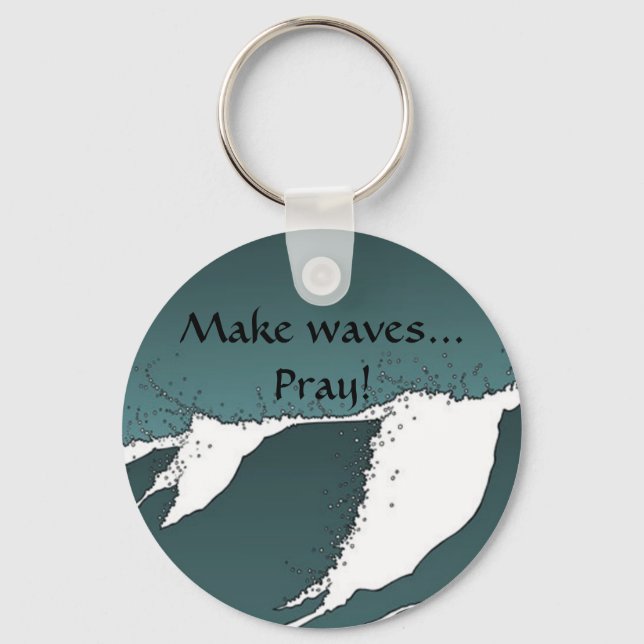 Make waves keychain (Front)