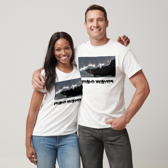 Make Waves Men's Pipeline Performance Micro-Fiber  T-Shirt (Unisex)