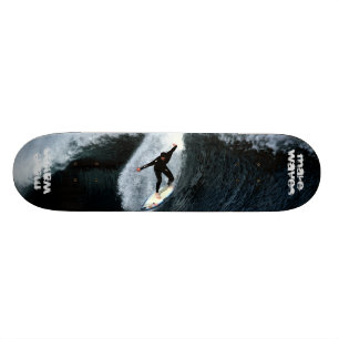 Make Waves Morning Surf Skateboard Deck