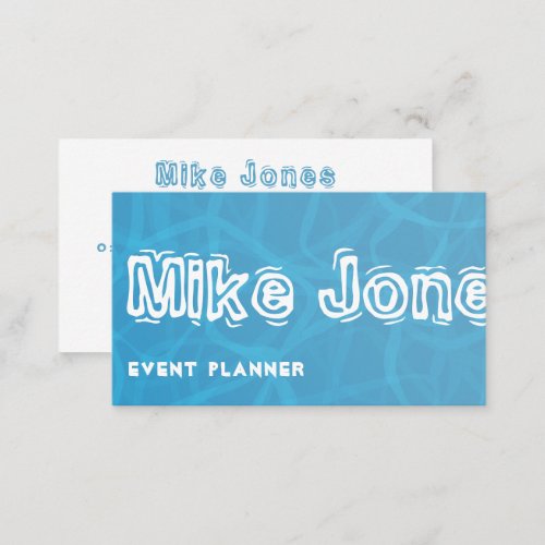 Make Waves Typography Business Card