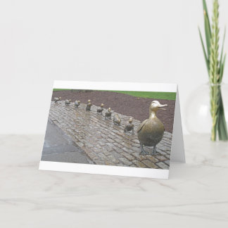 Make Way For Ducklings Card