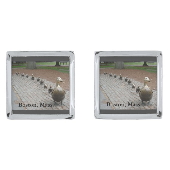 Make Way for Ducklings! Cufflinks (Front)