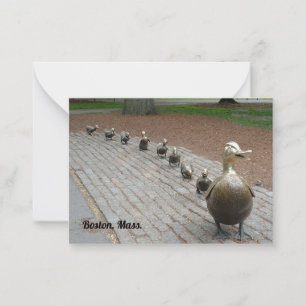 Make Way for Ducklings! Note Card