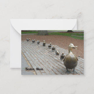 Make Way for Ducklings! Note Card