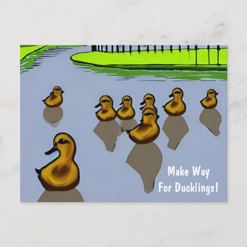 Make Way For Ducklings Postcard
